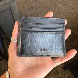 Dior card holder wallet